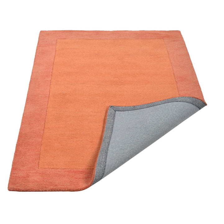 Hand Tufted Wool Area Rug Light Orange 5x8 Contemporary K00201 Eco-Friendly Image 6