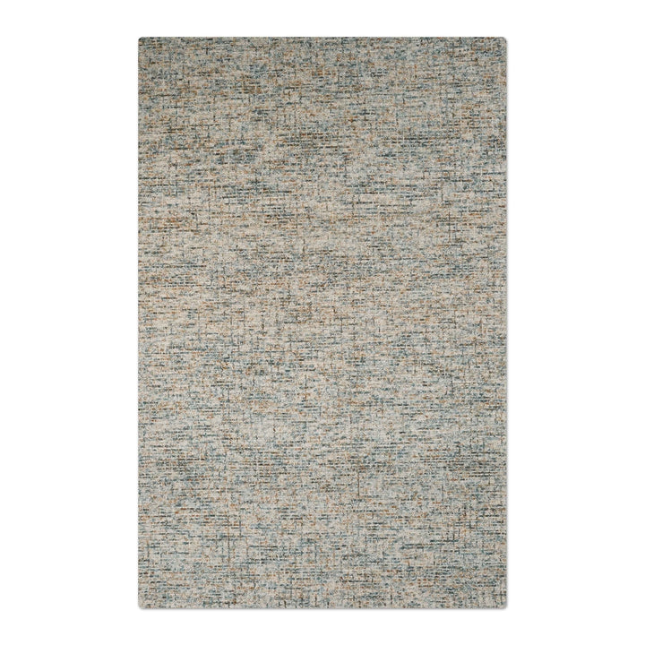 Hand Tufted Wool Area Rug Blue Beige KWC111 Soft High-Pile Eco-Friendly Image 2