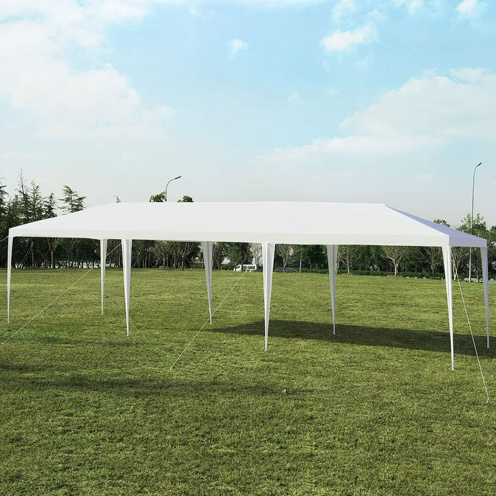 10 x 30 Outdoor Gazebo Canopy Wedding Party Patio Tent White Image 1