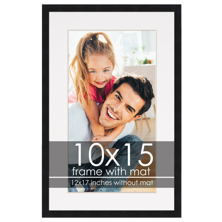 Modern Black Frame with White Photo Mat, UV Acrylic Front, Foam Board Backing, 60 Sizes Available Image 5