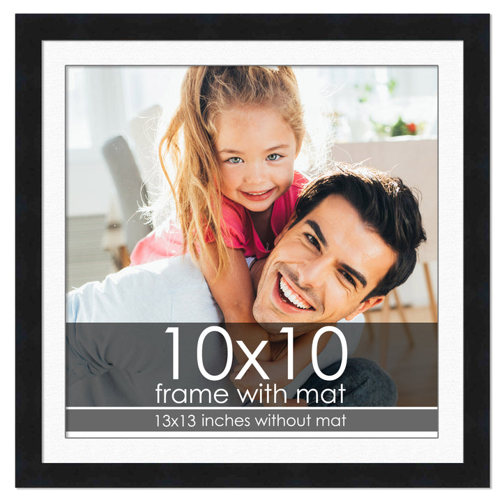 Modern Black Frame with White Photo Mat, UV Acrylic Front, Foam Board Backing, 60 Sizes Available Image 6