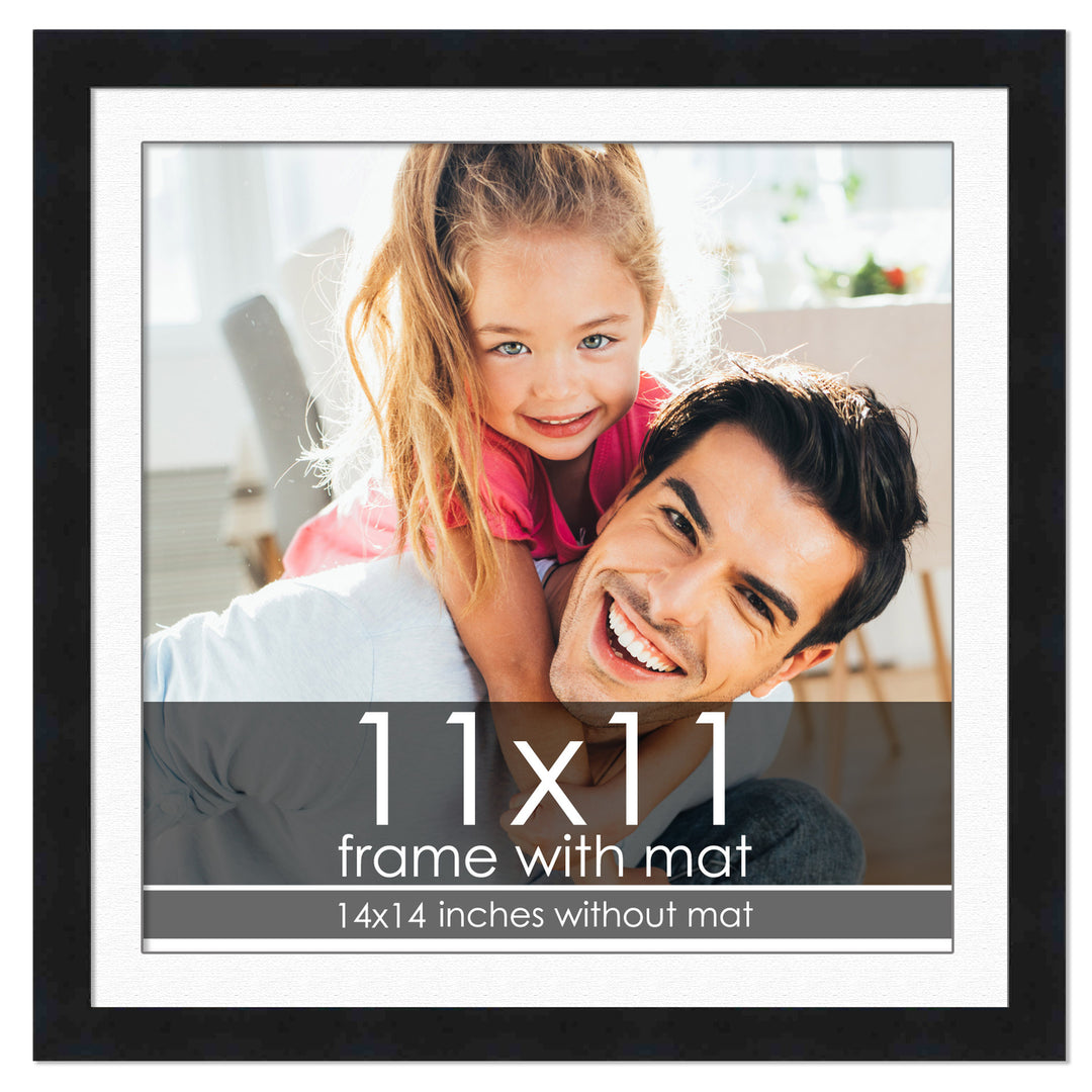 Modern Black Frame with White Photo Mat, UV Acrylic Front, Foam Board Backing, 60 Sizes Available Image 10