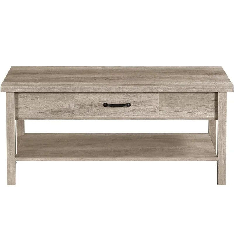 Versatile Lift-Top Coffee Table with Hidden Storage and Adjustable Height, Gray Image 4