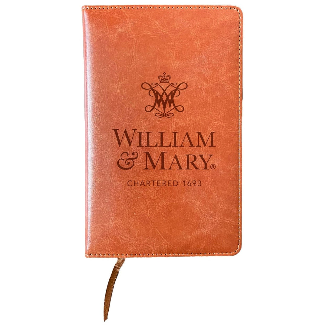 William and Mary Engraved 8" x 5" Leather Journal Officially Licensed Collegiate Product Image 1