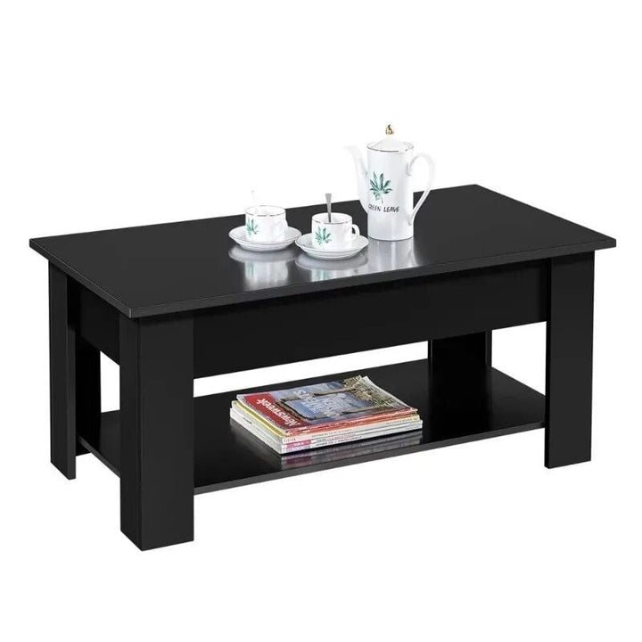 Sleek 38.6 Lift Top Coffee Table with Storage Image 2