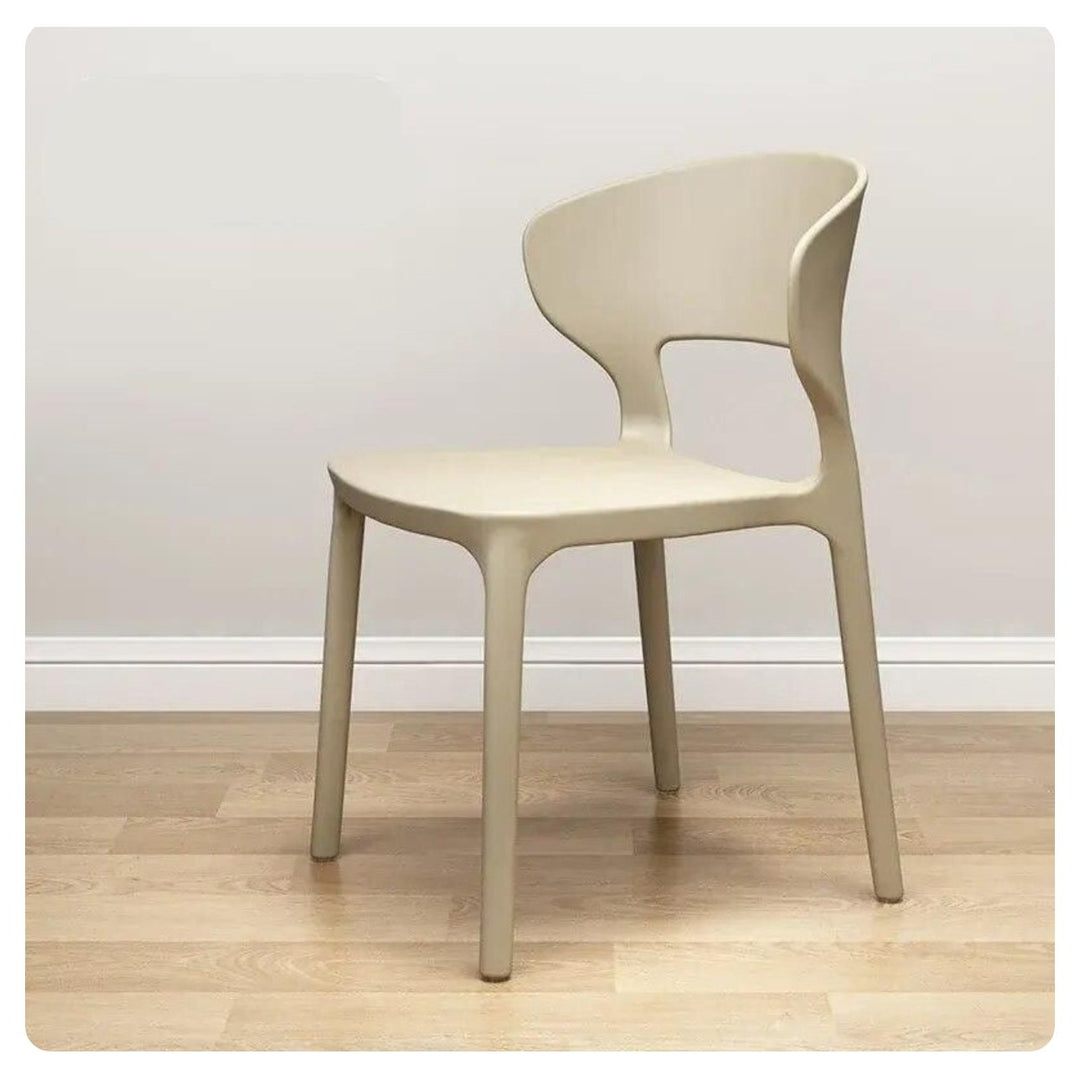 Modern Minimalist Plastic Dining Chair  Perfect for Parties, Beach, and Balcony Image 1