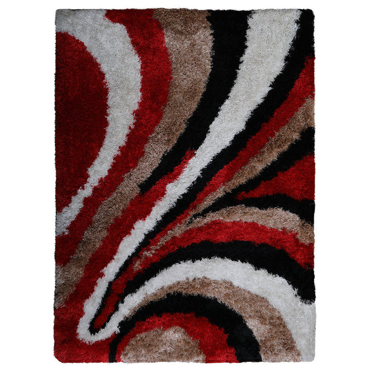 Rugsotic Hand Tufted Shag Area Rug Multicolor Polyester 5x7 K00028 Contemporary Image 2