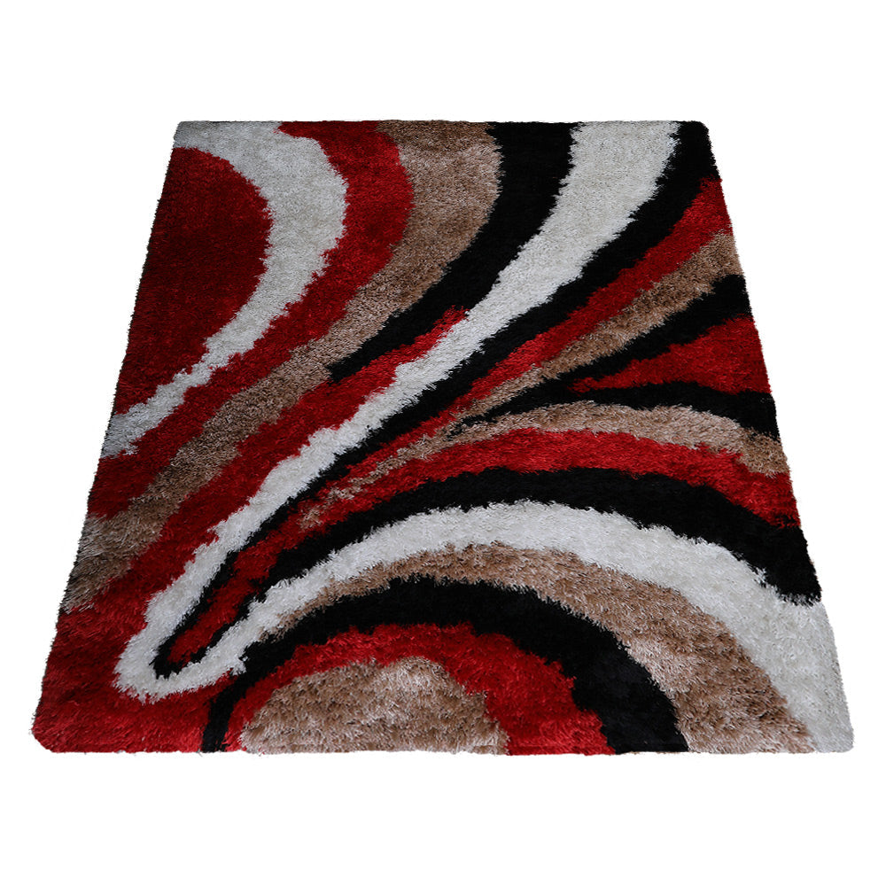 Rugsotic Hand Tufted Shag Area Rug Multicolor Polyester 5x7 K00028 Contemporary Image 3