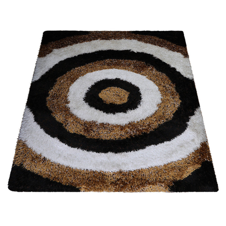 Rugsotic Hand-Tufted Shag Area Rug Multicolor Geometric Polyester K00082 5x7 Image 3