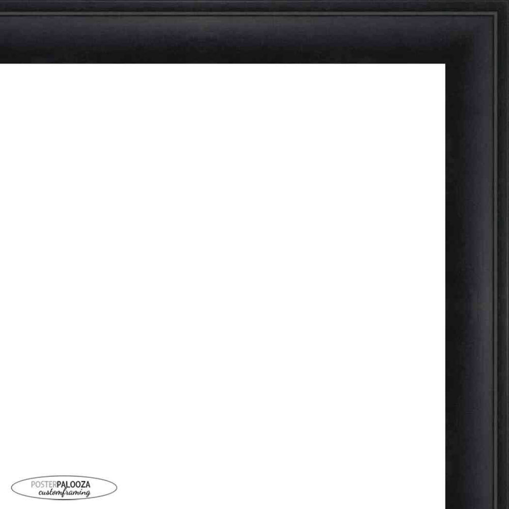 Modern Black Diploma Frame for Certificate, Acid-Free Black Mat, UV Acrylic, Backing, and Hanging Hardware, 8 Sizes Image 2