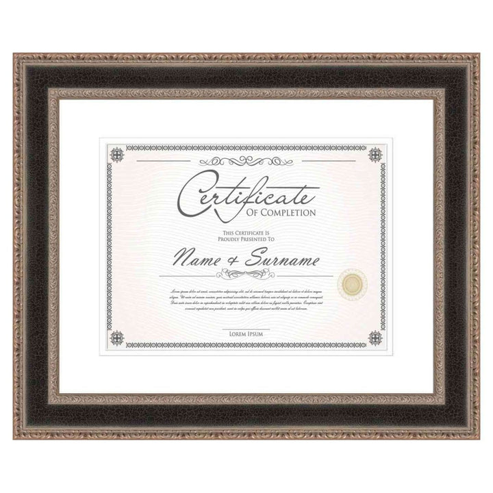 Silver Diploma Frame for Certificate, Acid-Free White Mat, UV Acrylic, Backing, and Hanging Hardware, 8 Sizes Available Image 1