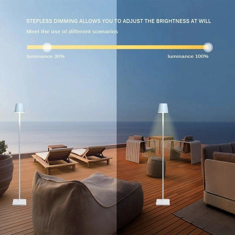 Rechargeable Cordless Floor Lamp  Waterproof, Portable, Outdoor LED Light Image 3