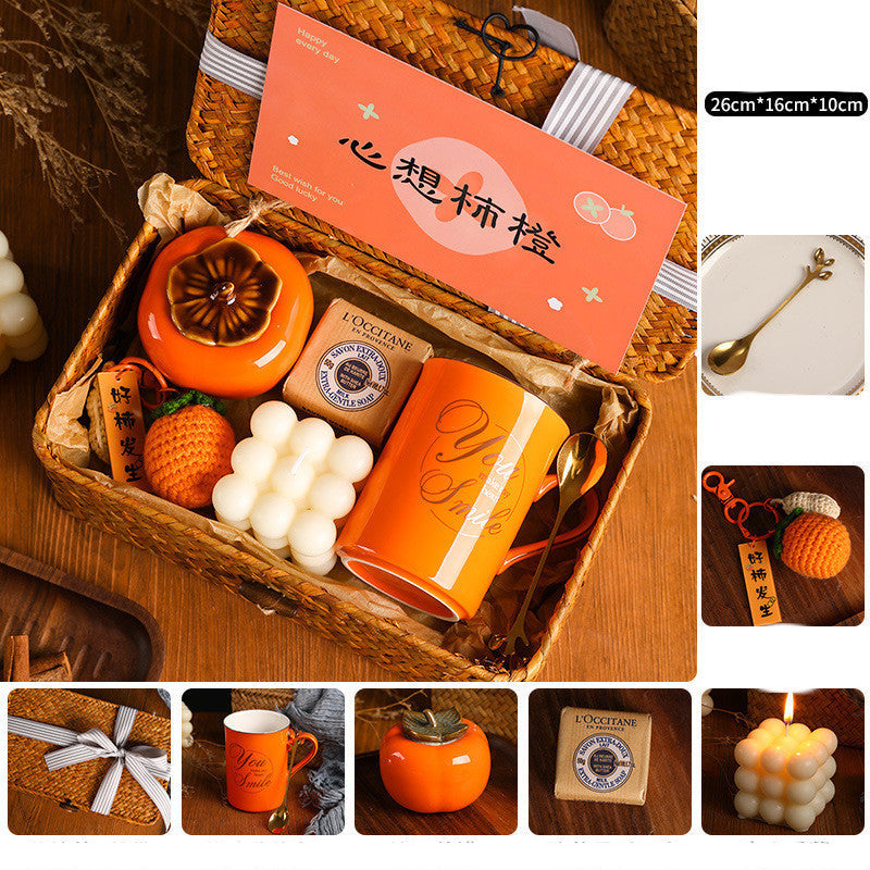 Creative Persimmon Light Luxury Gift Box Set Image 2