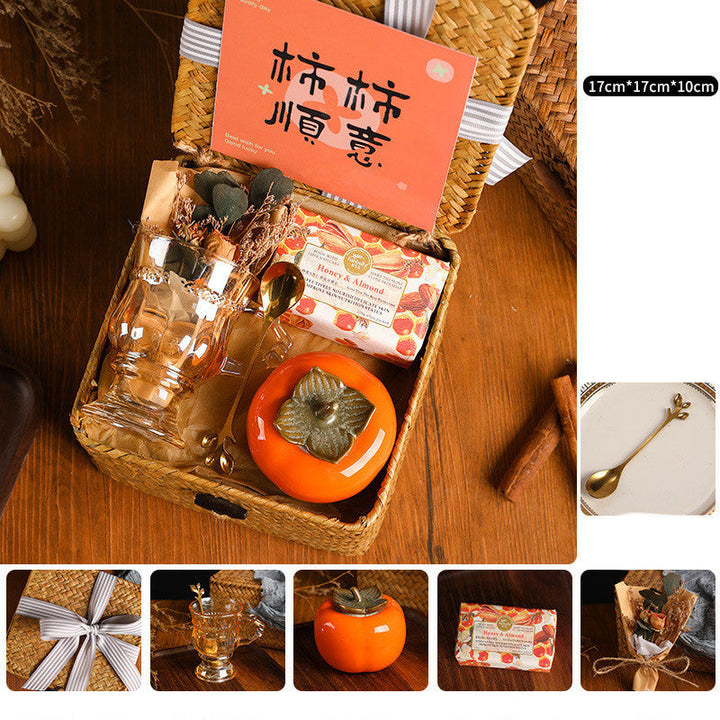 Creative Persimmon Light Luxury Gift Box Set Image 5