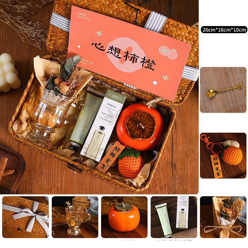 Creative Persimmon Light Luxury Gift Box Set Image 8