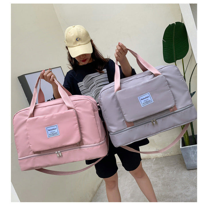 Foldable Travel Duffel Bags Sports Gym Tote Bag Women Image 6