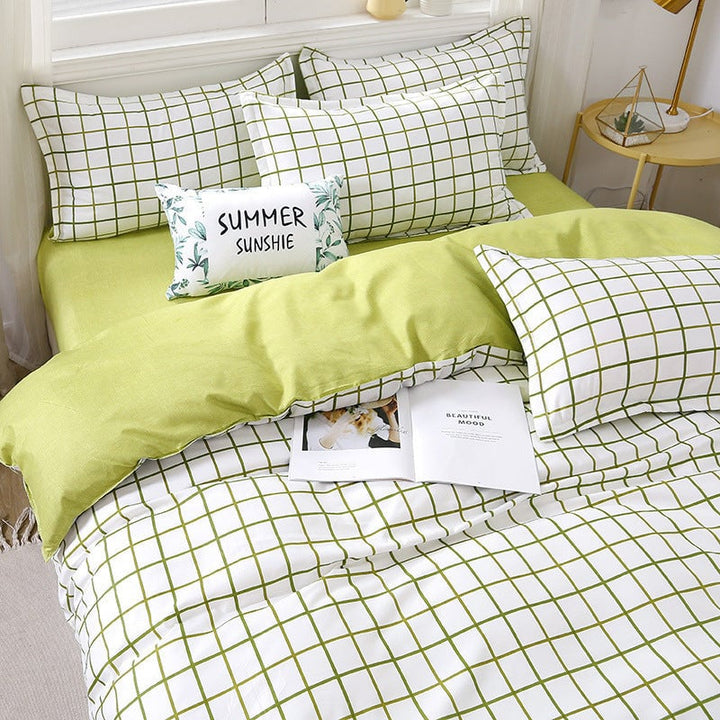 Gift Aloe Cotton Sheet Duvet Cover Sheet Four Piece Set Image 1