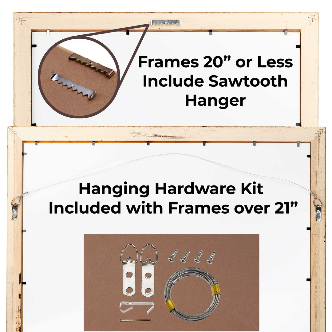 A1 Frame Brown Mahogany Wood 23.5x33.25 UV Acrylic Display Picture Frame Image 8