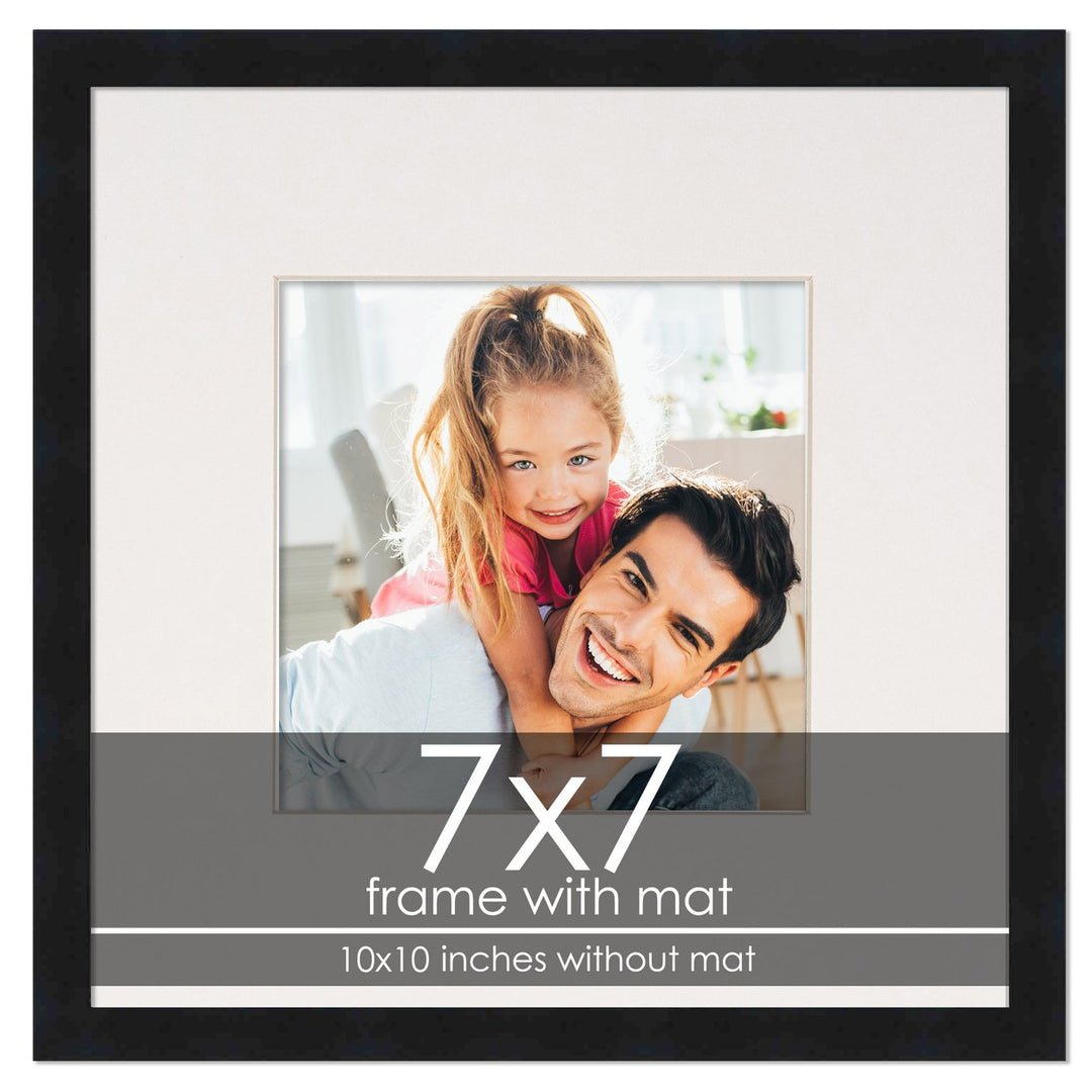 Modern Black Frame with White Photo Mat, UV Acrylic Front, Foam Board Backing, 60 Sizes Available Image 12