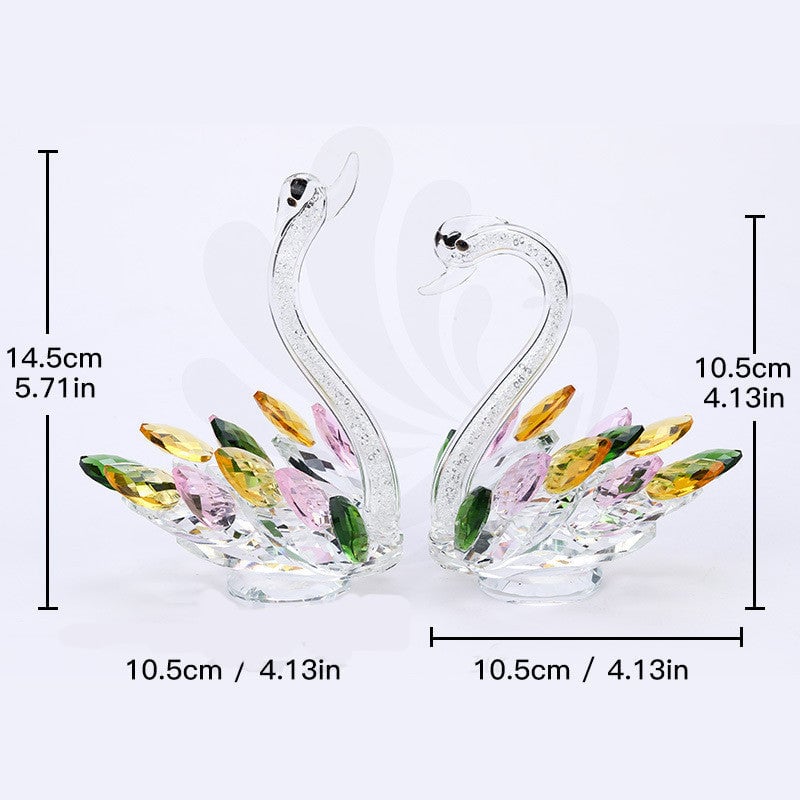 Modern Crystal Swan Decoration Wedding Gifts Image 1