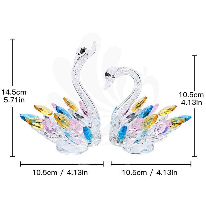 Modern Crystal Swan Decoration Wedding Gifts Image 1