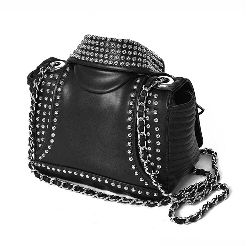 Summer Female Bag Personalized Clothes Bag Rivet Bag Image 2