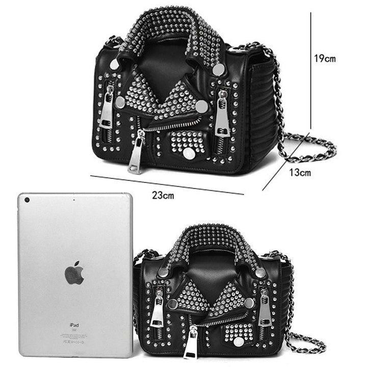 Summer Female Bag Personalized Clothes Bag Rivet Bag Image 4