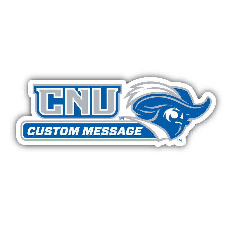 Christopher Newport Captains 4-Inch Wide Customizable Vinyl Decal Sticker Officially Licensed Collegiate Product Image 1