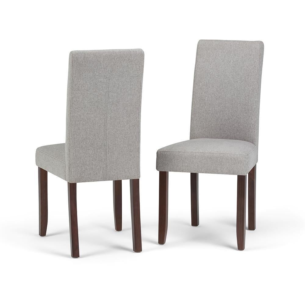 Acadian Dining Chair Set of 2 Upholstered Brown Solid Wood Kitchen Office Image 5