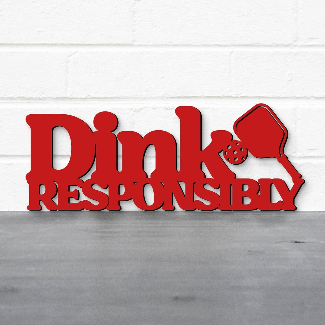 Spunky Fluff Dink Responsibly Pickleball Decorative Wall Art 15 Colors Image 4