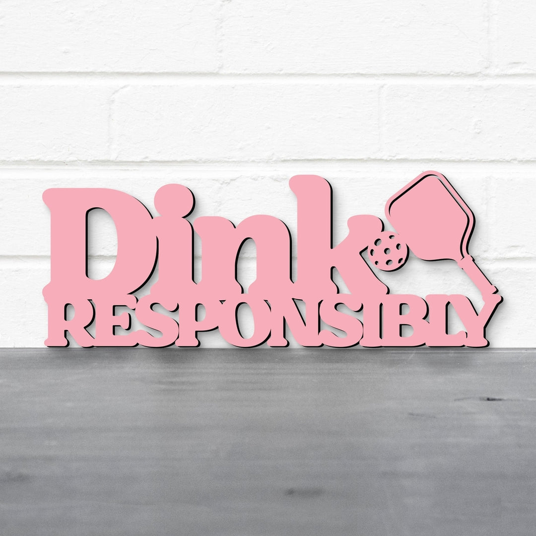 Spunky Fluff Dink Responsibly Pickleball Decorative Wall Art 15 Colors Image 5