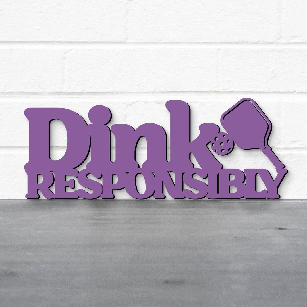 Spunky Fluff Dink Responsibly Pickleball Decorative Wall Art 15 Colors Image 6