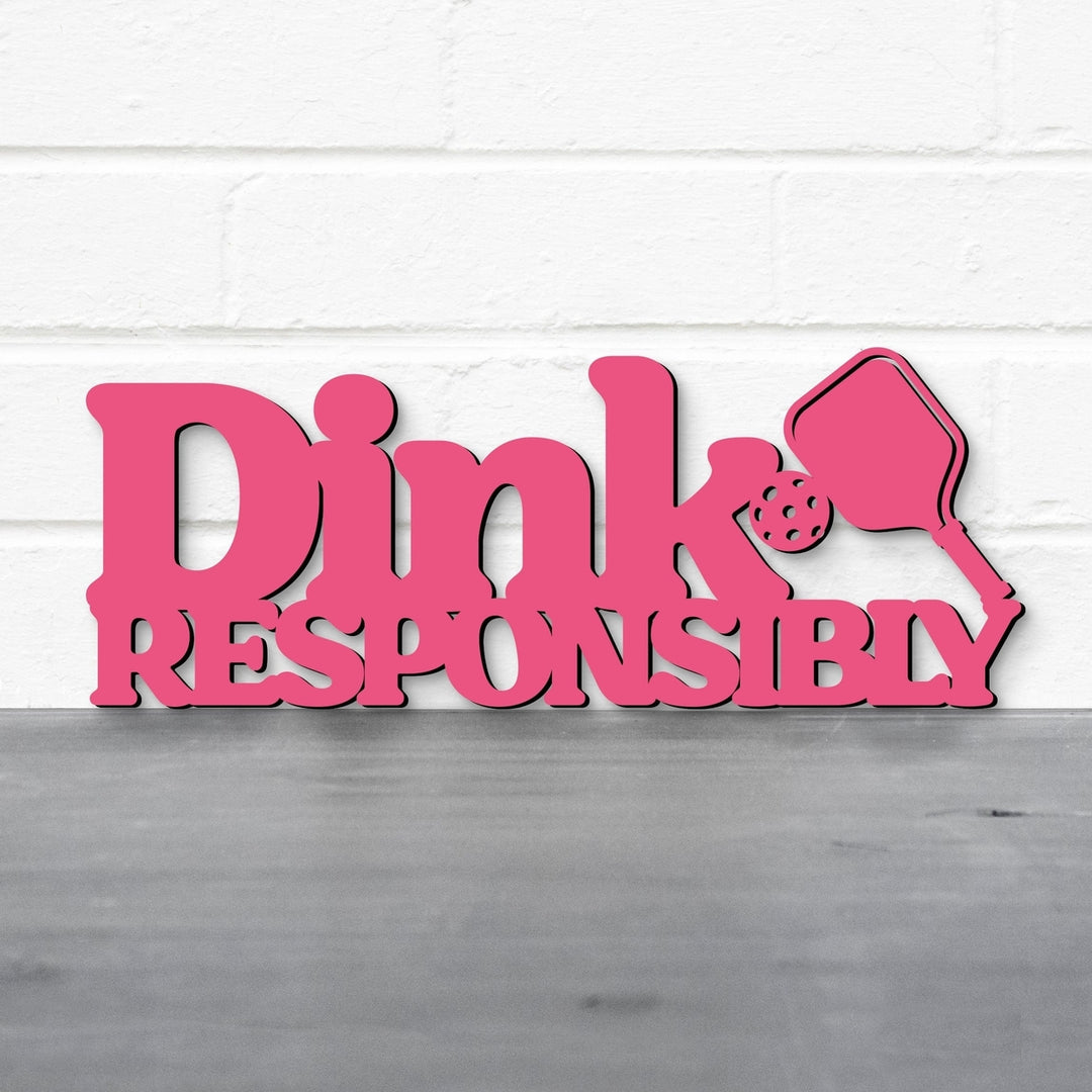 Spunky Fluff Dink Responsibly Pickleball Decorative Wall Art 15 Colors Image 12