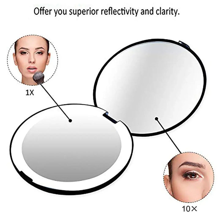 Led Folding Makeup Mirror Image 4