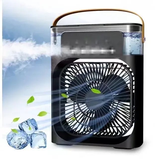 Portable 3-in-1 USB Electric Fan with LED Night Light and Water Mist Humidifier Image 8