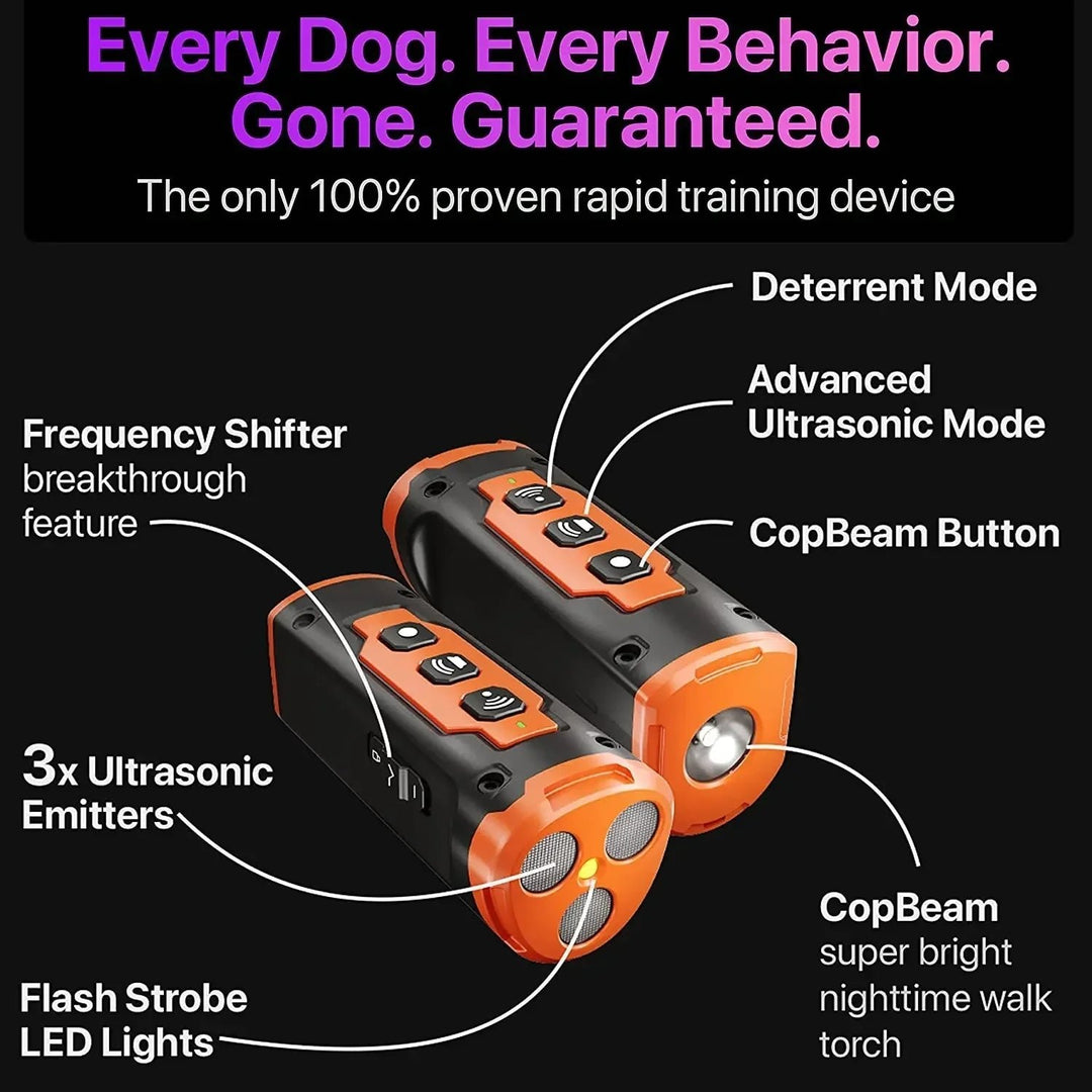 Rechargeable Anti Dog Bark Deterrent Device With LED Flashlight Image 5