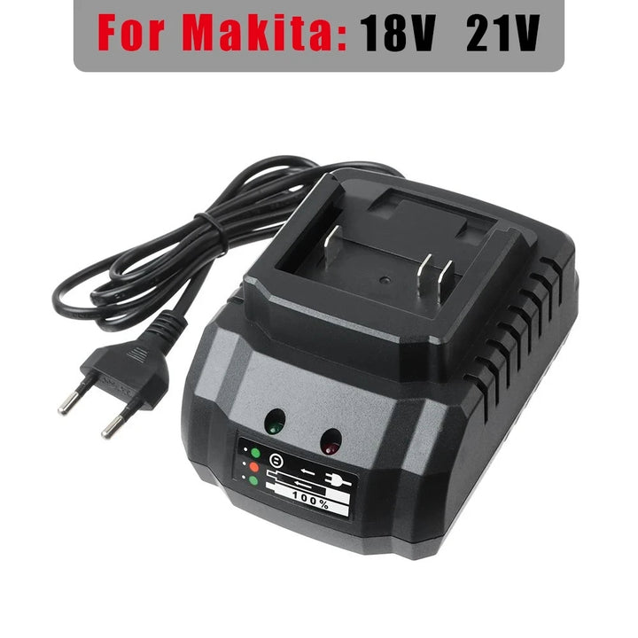 Makita Battery Charger 18V 21V Li-ion Replacement BL1415 BL1860 LED Indicator Image 1