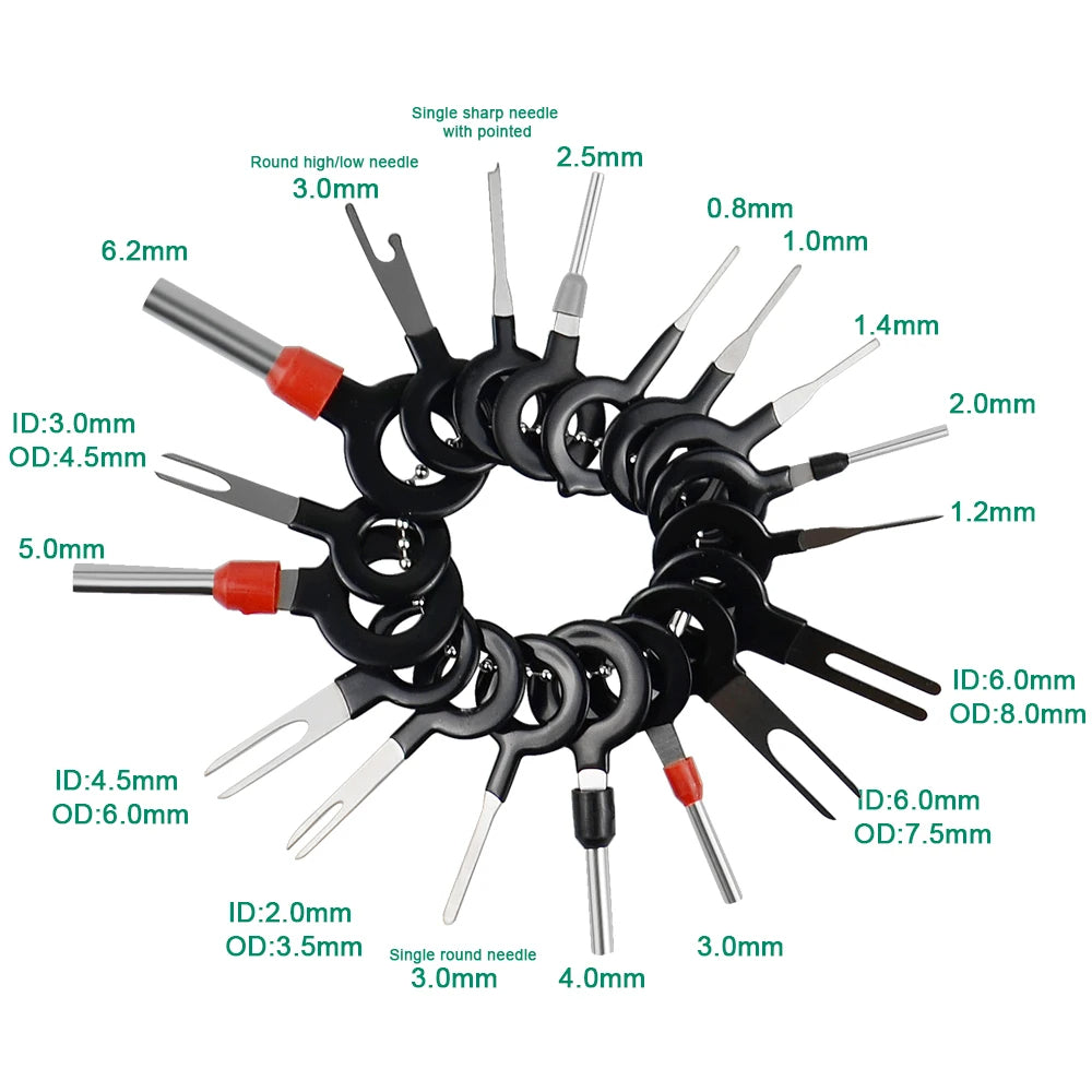 Car Terminal Removal Tool Set 11/18/36/41Pcs Wire Plug Connector Extractor Image 9