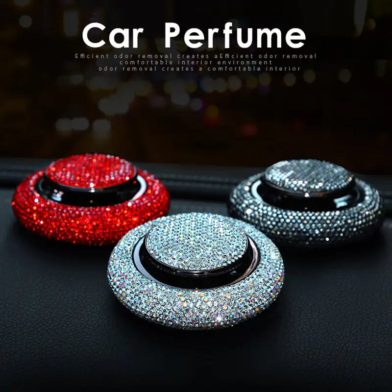 Crystal Diamond Car Air Freshener Solid Perfume Image 1