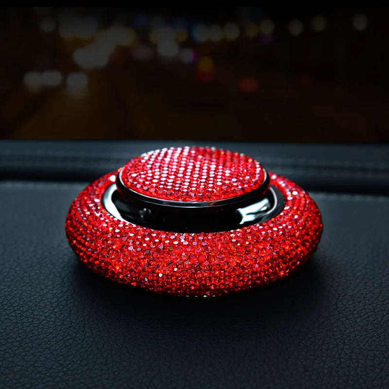 Crystal Diamond Car Air Freshener Solid Perfume Image 4