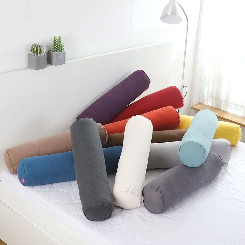 Pillow Neck Roll Round Cervical Bolster Cylinder Sleeping Pillows Image 1