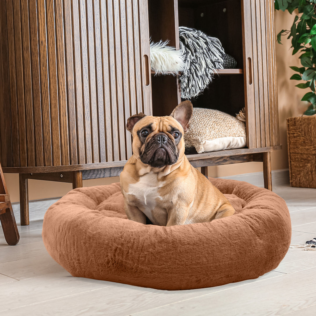 PETMAKER Donut Dog Bed 30in for Medium Pets Memory Foam Orthopedic Support Image 2