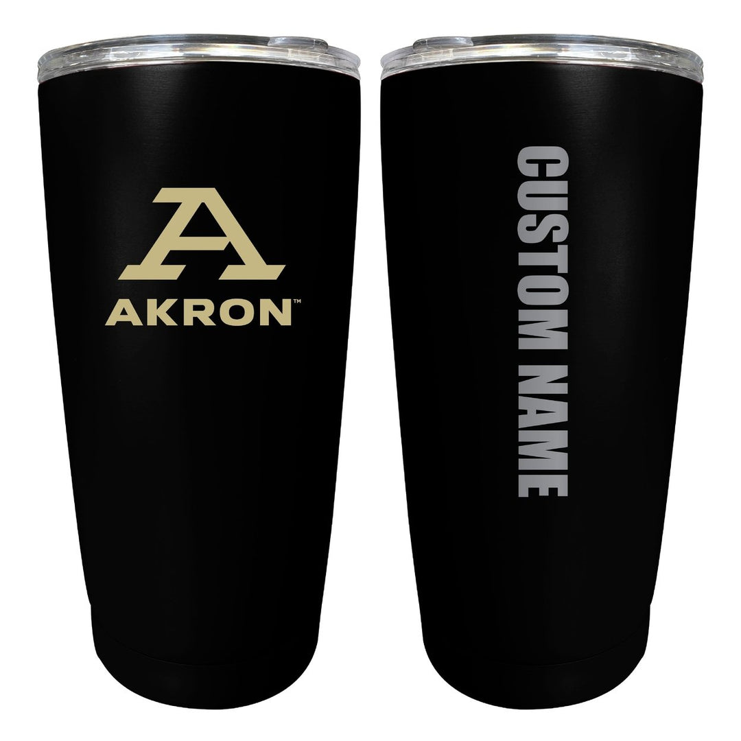 Akron Zips Customizable 16 oz Stainless Steel Insulated Tumbler Officially Licensed Collegiate Product Image 1