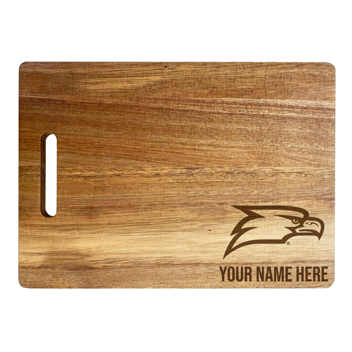 Georgia Southern Eagles Customizable Engraved Wooden Cutting Board 10" x 14" Acacia Wood Officially Licensed Collegiate Image 1