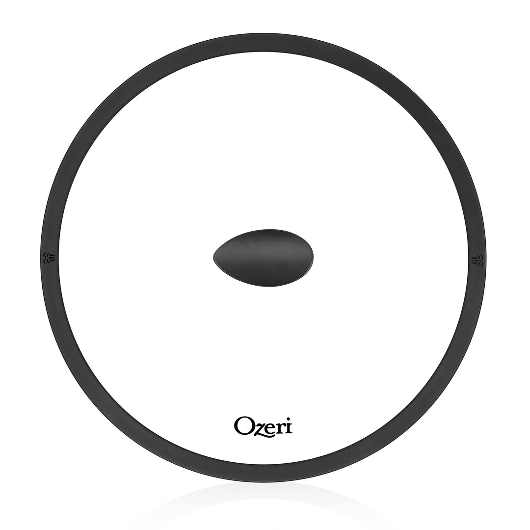 Ozeri Fry Pan Lid Tempered Glass 320F Silicone Rim Pressure-Release Steam Vent Image 3