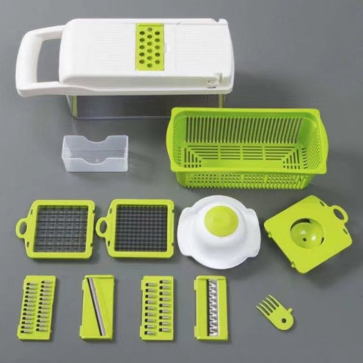 12 in 1 Manual Vegetable Chopper Kitchen Gadgets Food Chopper Onion Cutter Vegetable Slicer Image 9