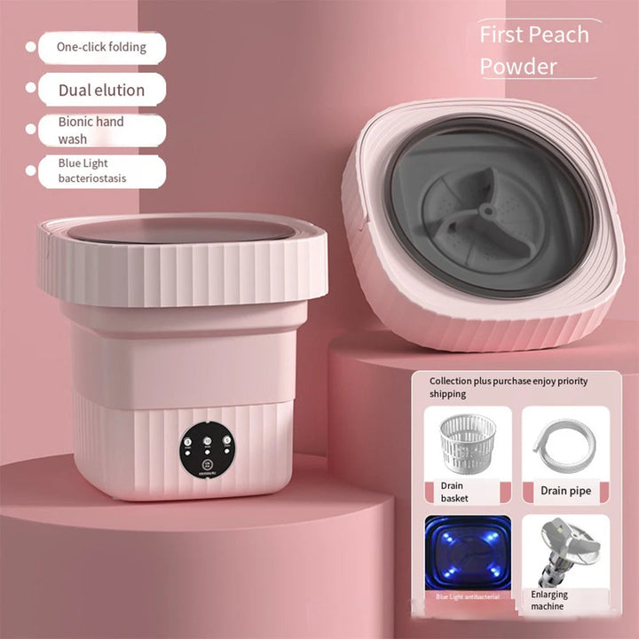 Portable Folding Washing Machine with Dryer - Large Capacity Mini Washer for Travel, Home, and More Image 11