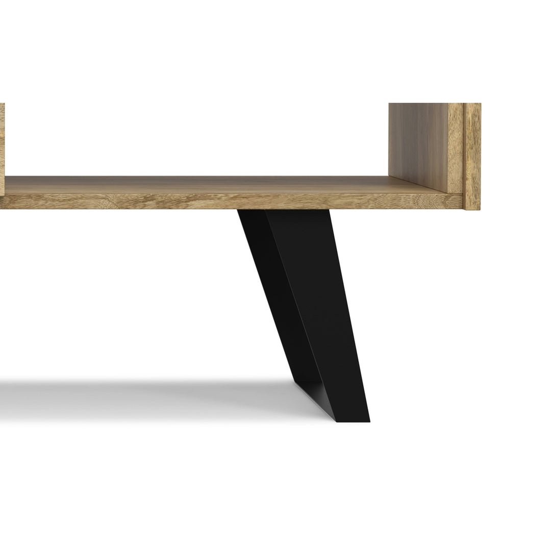 Lowry Coffee Table Mango Acacia Wood 48 Inch with Storage Modern Industrial Design Image 9