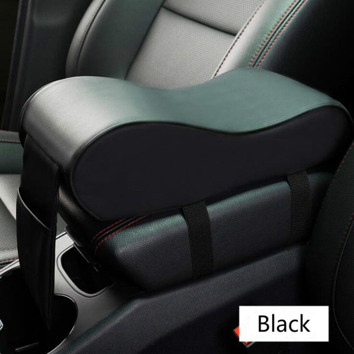 Leather Car Armrest Pad Black Center Console Cushion Soft Cover 31x17x11cm Image 5