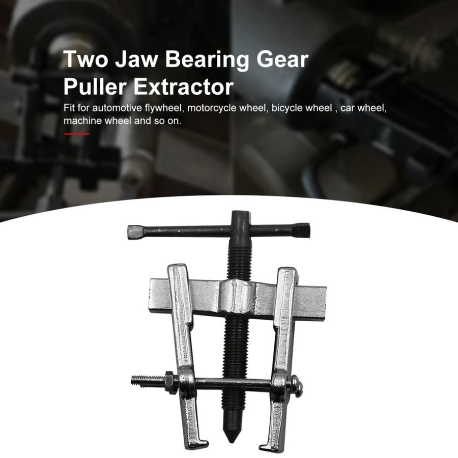 65mm Two Jaw Puller Bearing Removal Tool Carbon Steel Gear Extractor Kit Silver Black Image 1